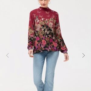 Johnny Was The Janie Favorite Puff Sleeve Mock Neck